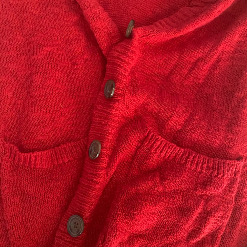 Red Cardigan - Picture 2 of 5